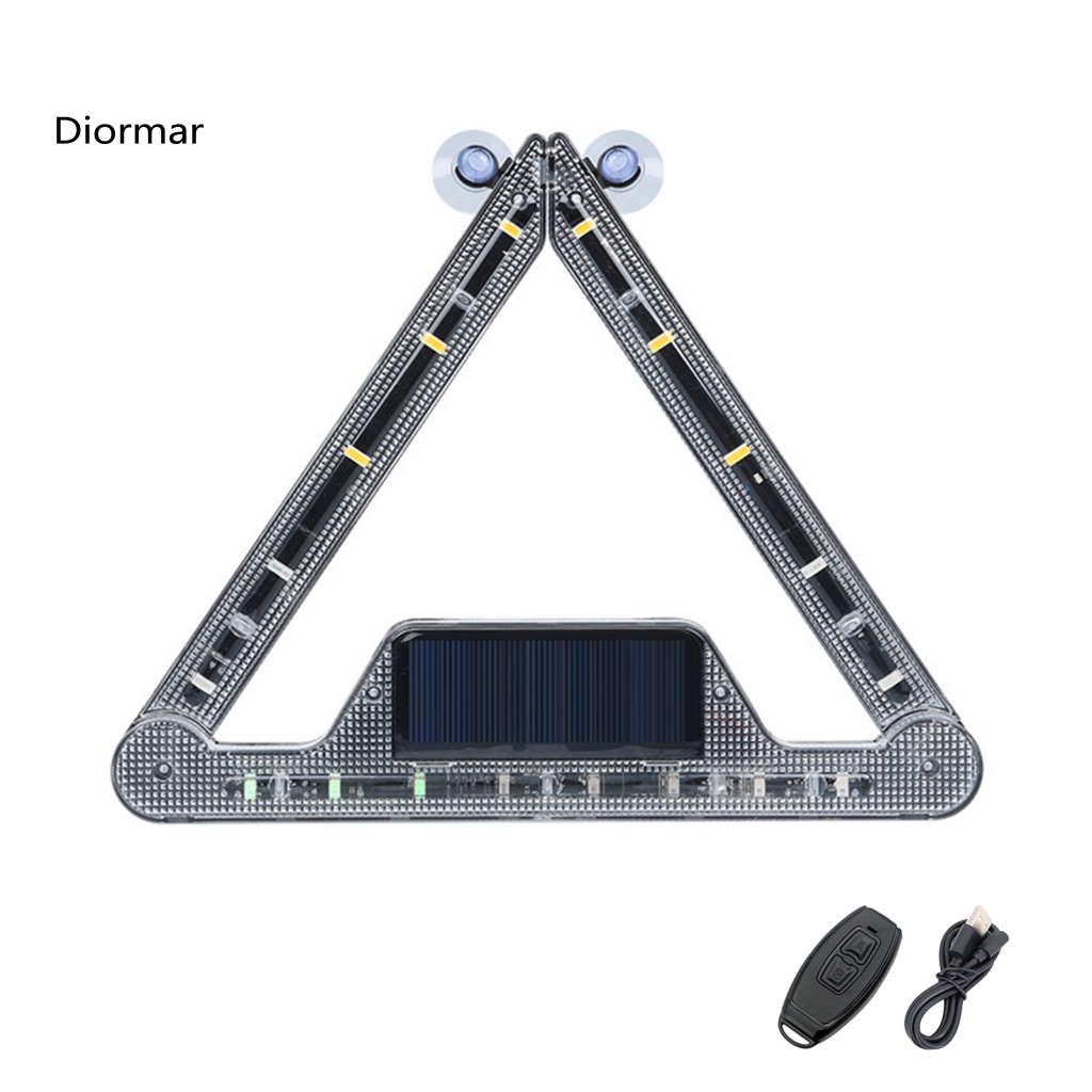 1 Bộ Đèn Cảnh Báo Khẩn Cấp Hình Tam Giác Có Thể Gấp Gọn Tiện Dụng Cho Xe Hơi