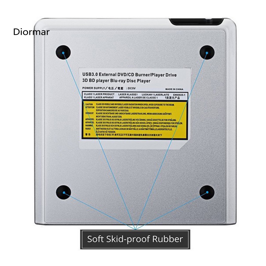 Đầu Đọc Đĩa DVD ROM CD-RW Ổn Định Tốc Độ Cao Kết Nối Nhanh Không Gây Tiếng Ồn Giao Diện Usb 30 Cho Laptop