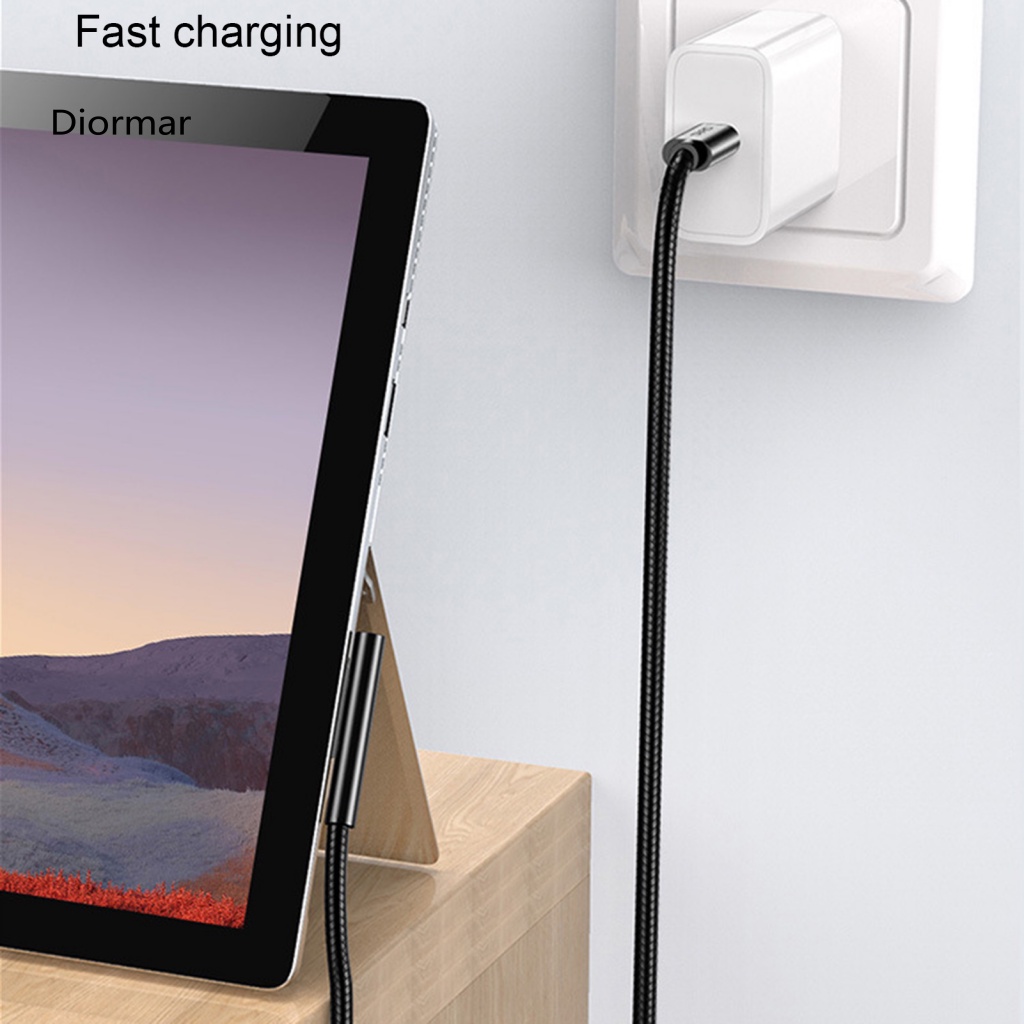 Dây Cáp Sạc Nhanh Dc 65W 15V 4A Cho Laptop Microsoft Surface Pro 3 / 4 / 5 / 6 / Go / Book 1 / Book 2