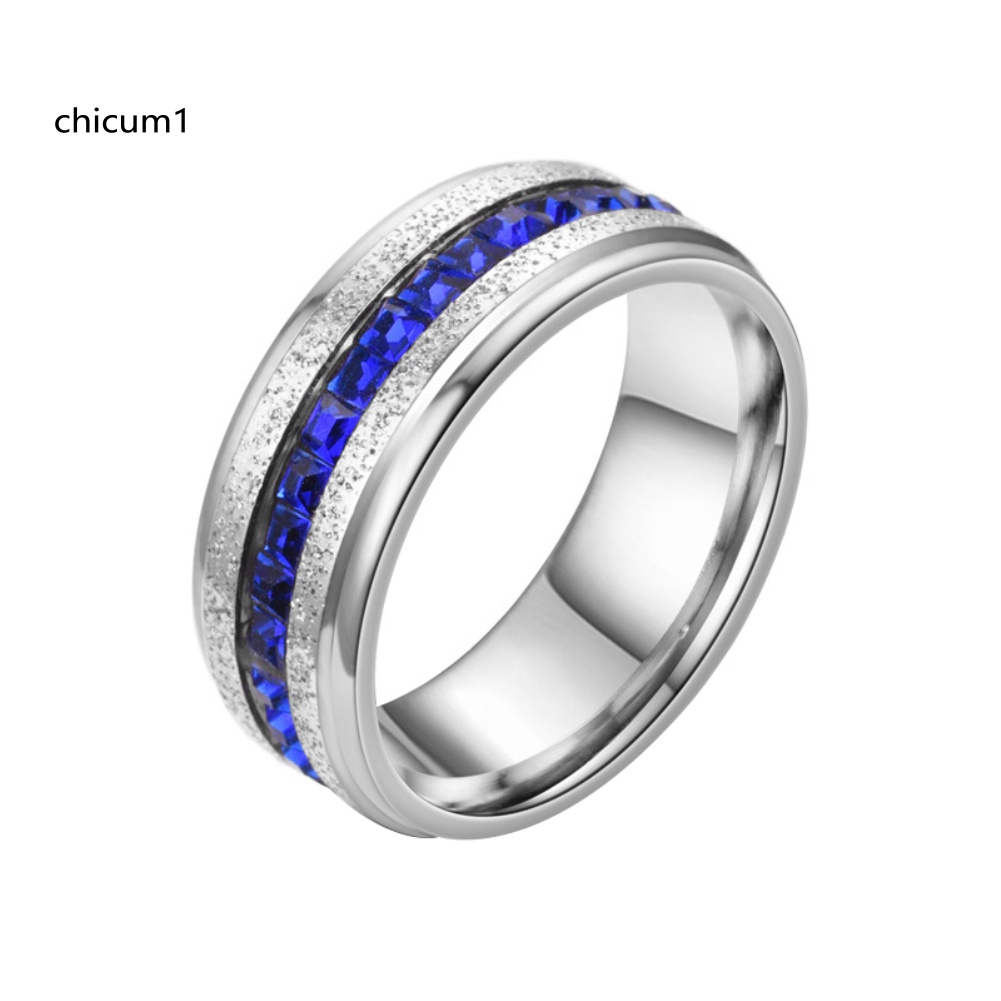 Nhẫn Đính Đá Zircon Hình Vuông Lấp Lánh Thời Trang Cho Nữ