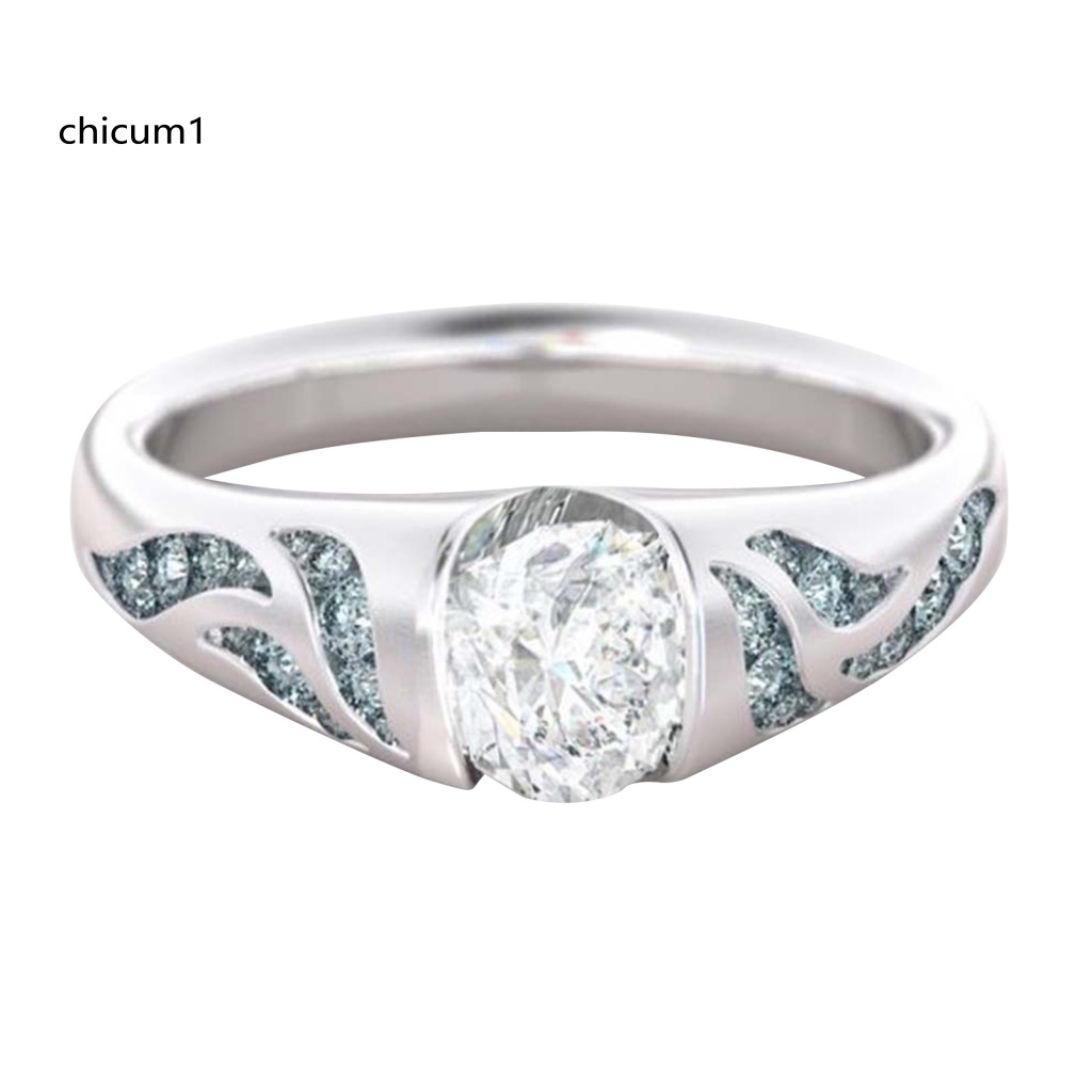 Nhẫn Hợp Kim Đính Đá Quý Nhân Tạo Mịn Màng Lâu Trôi Cho Ngày Valentine