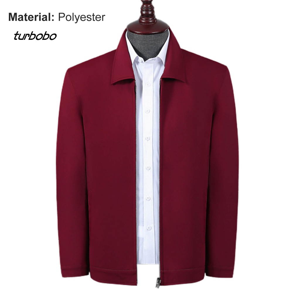 Áo Khoác Cổ Bẻ Dáng Rộng Màu Trơn Thời Trang Mùa Xuân Cho Nam