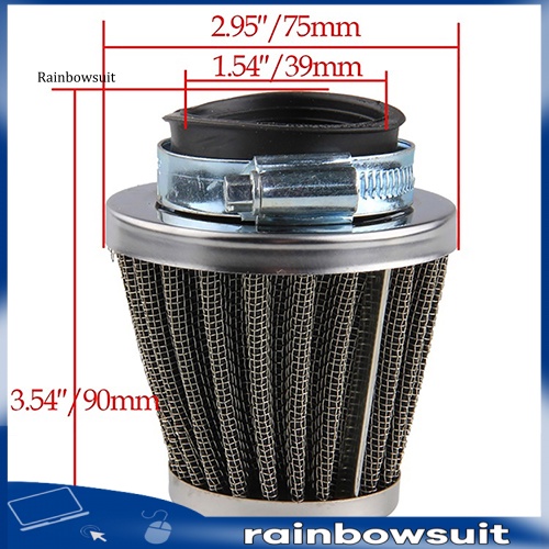 Bộ Lọc Khí Hình Oval Bằng Kim Loại Chuyên Dụng Cho Xe Mô Tô