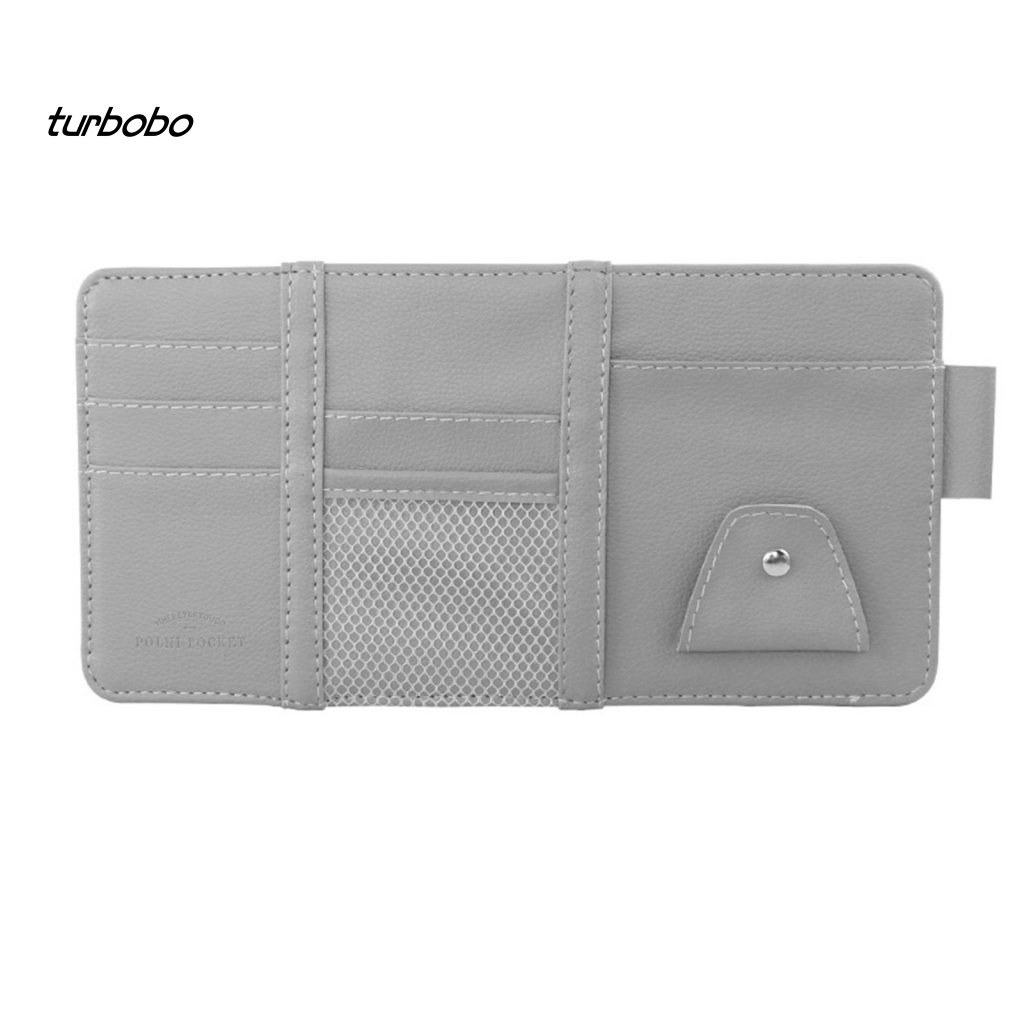 Ví Giả Da Đựng Thẻ Gắn Tấm Che Nắng Xe Hơi SUV Đa Năng Tiết Kiệm Không Gian