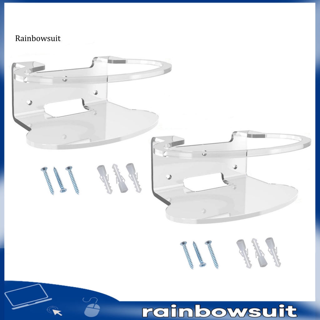 Set 2 Giá Đỡ Bộ Định Tuyến WiFi Gắn Tường Bằng Acrylic Trong Suốt Trang Trí Nhà Ở