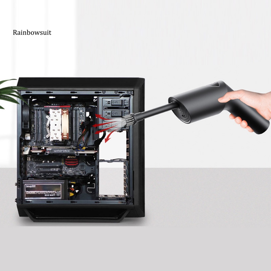 Máy Thổi Bụi Cầm Tay Không Dây Bằng ABS Có Đèn Kèm Bàn Phím