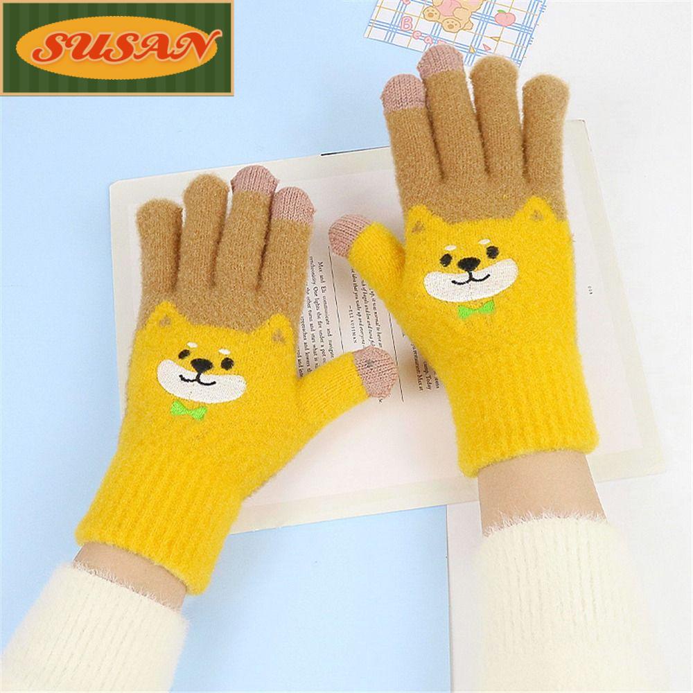 SUSANS Găng Tay Cảm Ứng Giữ Ấm Mùa Đông Cho Nam Nữ