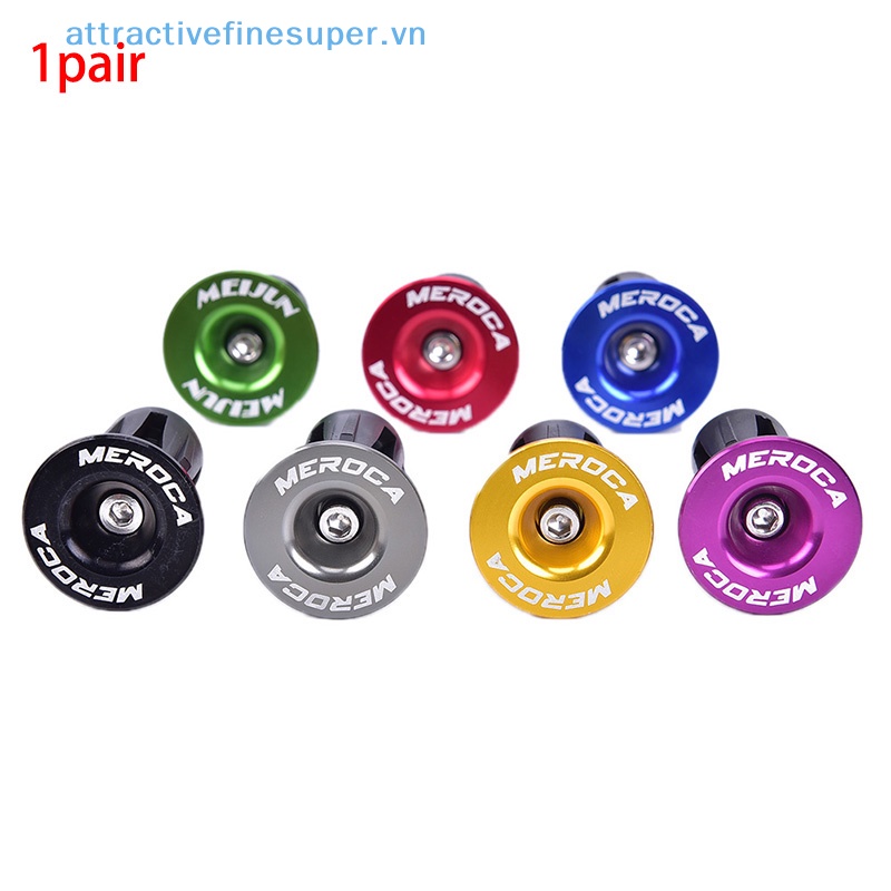 Set 2 Nút Gắn Tay Lái Xe Đạp Chống Trượt Bằng Nhôm Chắc Chắn Hot!