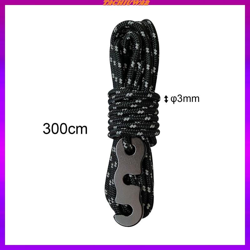 Set 4 Dây Thừng Dựng Lều Trại Chống Gió Phản Quang