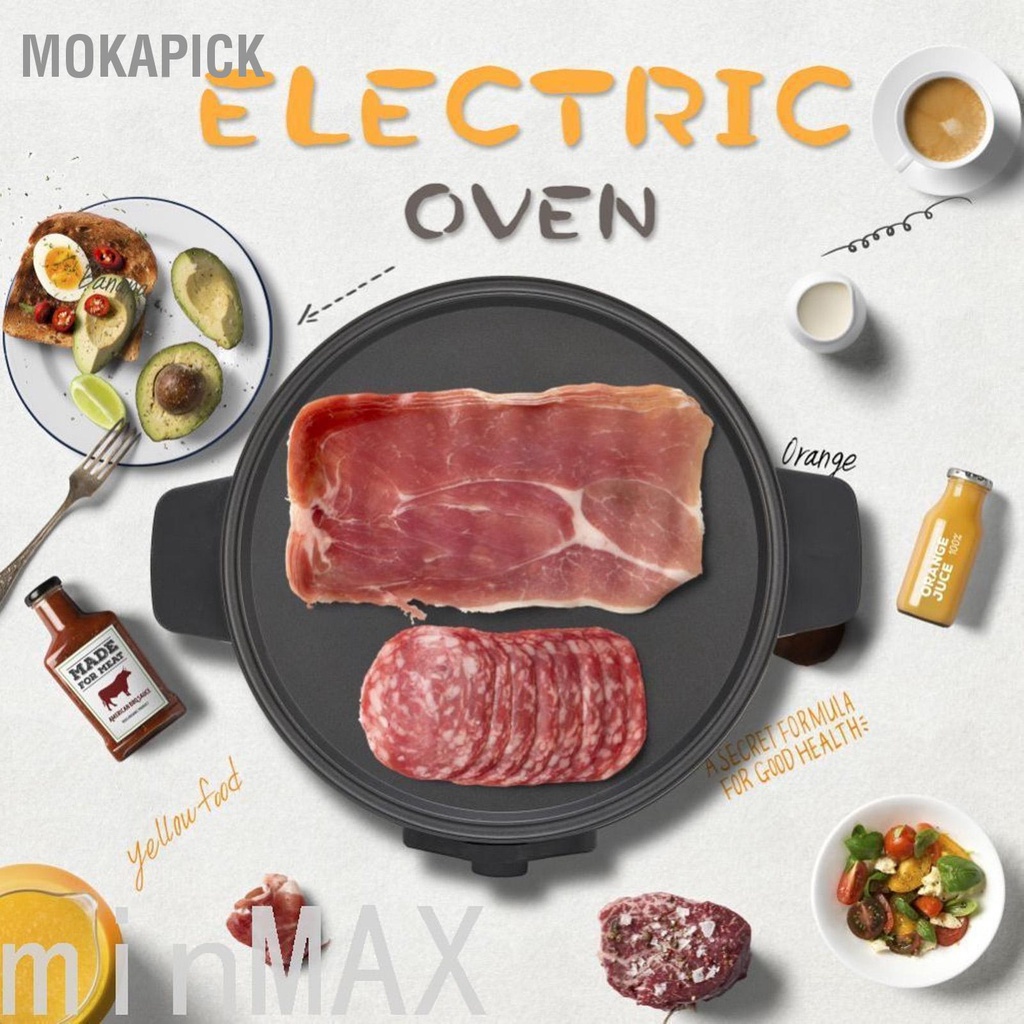 Mokapick Máy Làm Bánh Crepe Điện 2000W  Điều Chỉnh Nhiệt Độ Chính Xác Có Thể Nướng Kếp Cho Bữa Nửa Buổi Hoàn Hảo Blintzes Trứng Tortilla Thịt Xông Khói Phích Cắm Châu Âu 220V