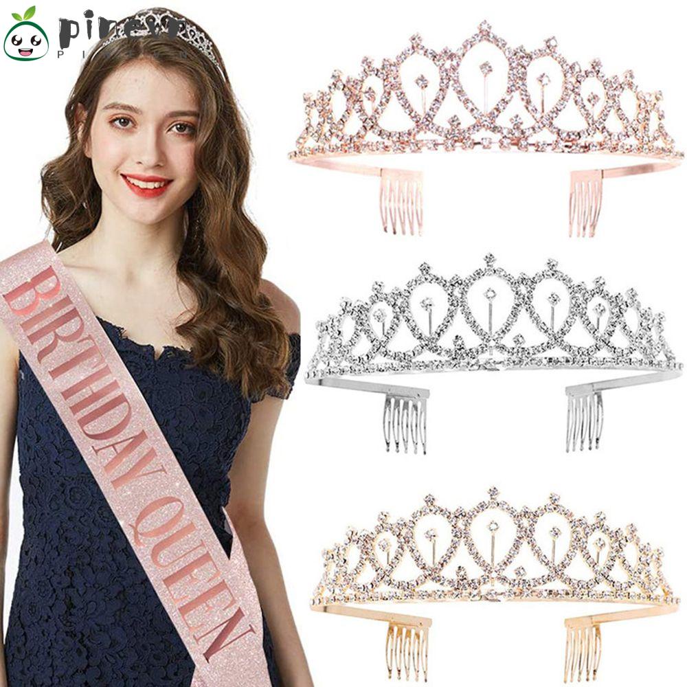 PINEVN Set 2 Vương Miện Đính Đá Thời Trang Cho Nữ