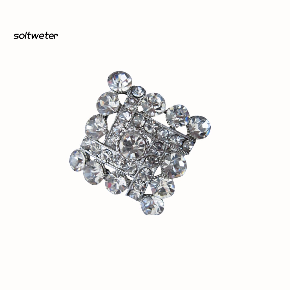 Trâm Cài Áo Hình Vuông Đính Đá Sang Trọng Thời Trang