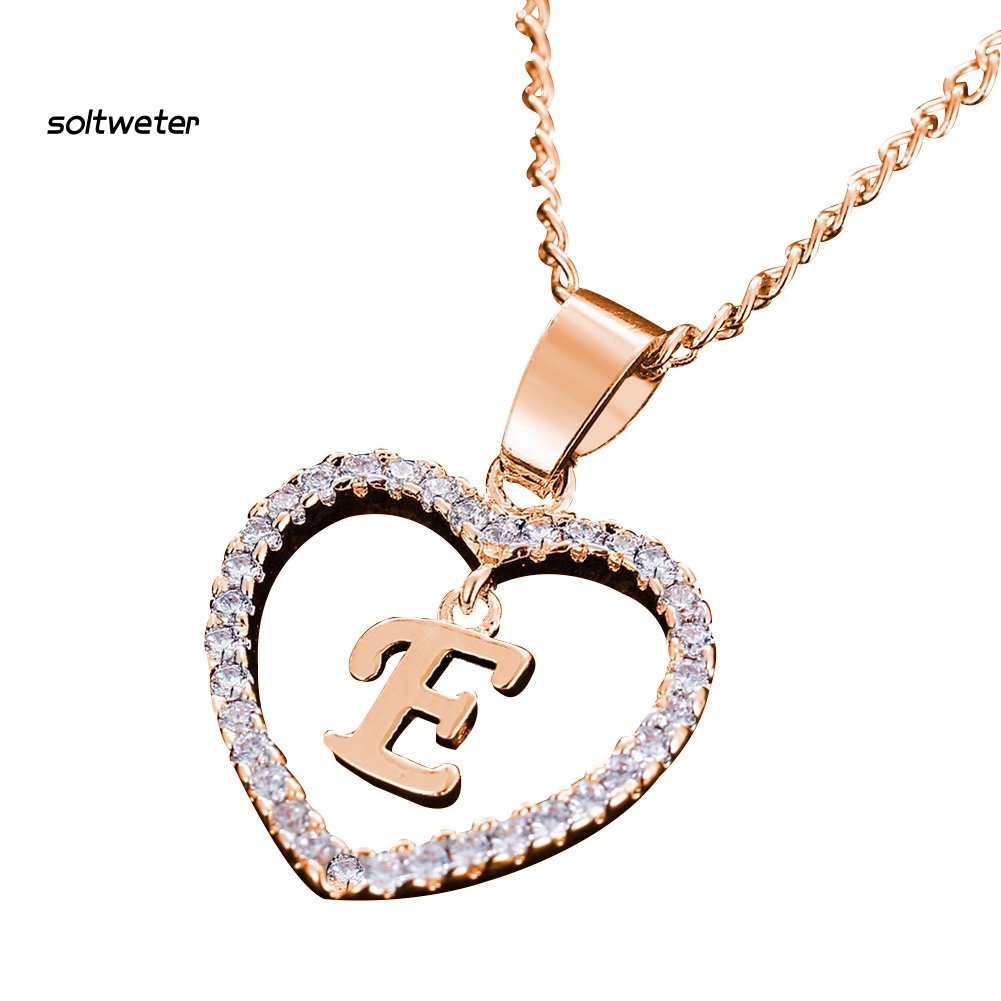 Vòng cổ Nữ Mặt 26 Chữ Cái A Đến Z Initial Cubic Zircon