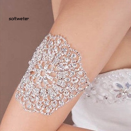 Vòng Tay Cô Dâu Đính Đá Pha Lê Có Thể Điều Chỉnh Kích Thước