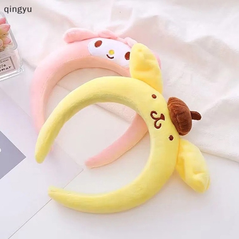 Băng Đô Cài Tóc Rửa Mặt Hình Búp Bê Anime My Melody My Melody Kuromi Kawaii Bằng Lông Nhung Dễ Thương Cho Nữ