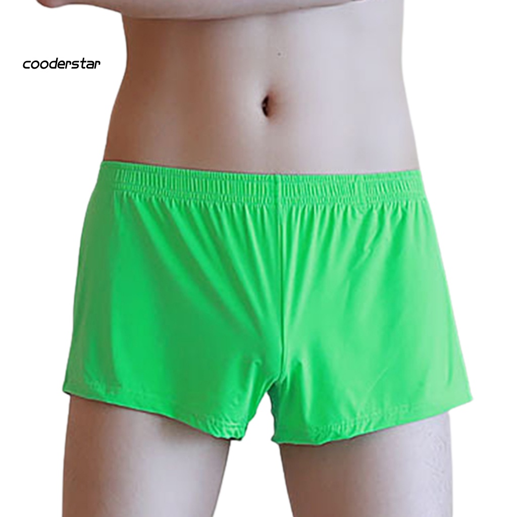 Quần Lót Boxer Dáng Rộng Bằng Lụa Mát Thoải Mái Cho Nam