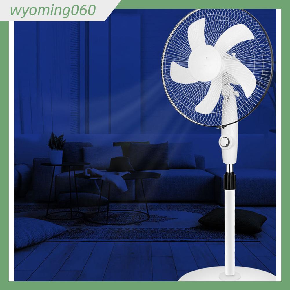 Wyoming060 Quạt Bệ Đứng Nhựa Khối Lượng Không Khí Lớn 3 Tốc Độ Màu Trắng Cho Phòng Ngủ Khách