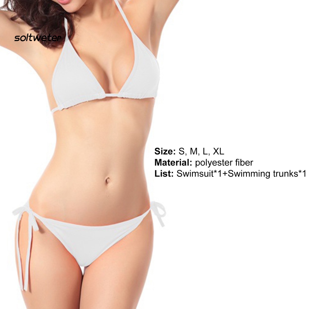 Bộ Đồ Bơi 2 Mảnh Không Mút Đệm Màu Sắc Thời Trang Mùa Hè