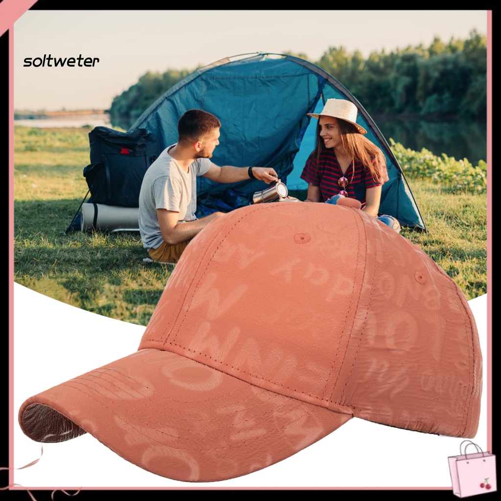 Mũ Lưỡi Trai Unisex Chống Nắng Chống Gió Thoáng Khí In Chữ Có Thể Điều Chỉnh