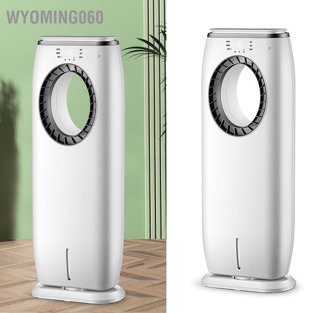Wyoming060 Quạt Điều Hòa Không Khí 3 Tốc Độ Gió Hẹn Giờ 12H Êm Làm Mát Nhanh Cánh Cho Phòng Ngủ Văn Nhà CN Cắm 220V