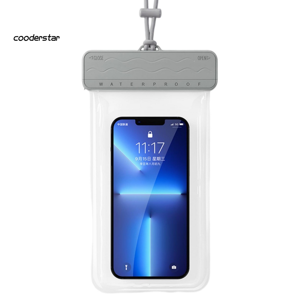 Túi Đựng Điện Thoại Trong Suốt Chống Thấm Nước IPX8 Điều Chỉnh Được Thiết Kế Cảm Ứng Thông Dụng