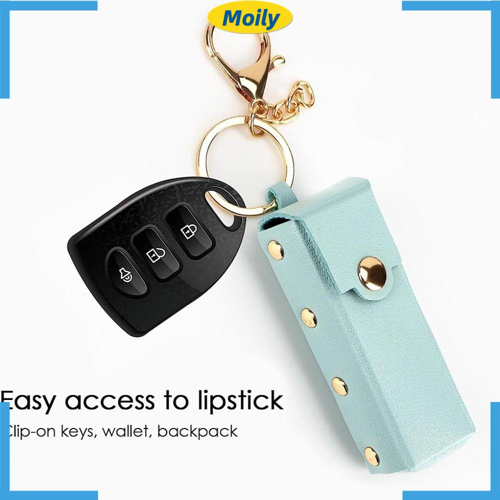 MOILYVN 1 Hộp Đựng Son Môi Có Móc Khóa Thời Trang Cho Nữ