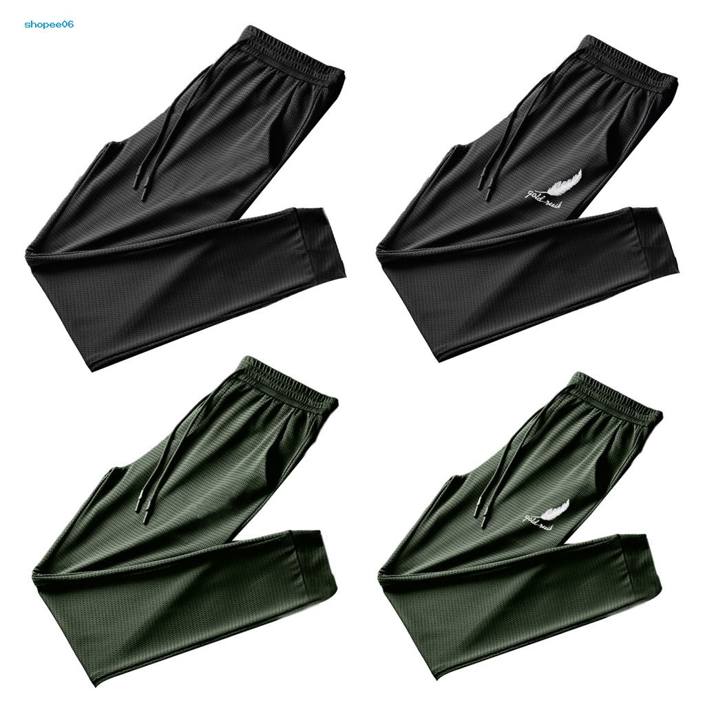 Quần Thể Thao Dây Rút Mau Khô In Họa Tiết Lông Vũ Thời Trang Mùa Hè Cho Nam