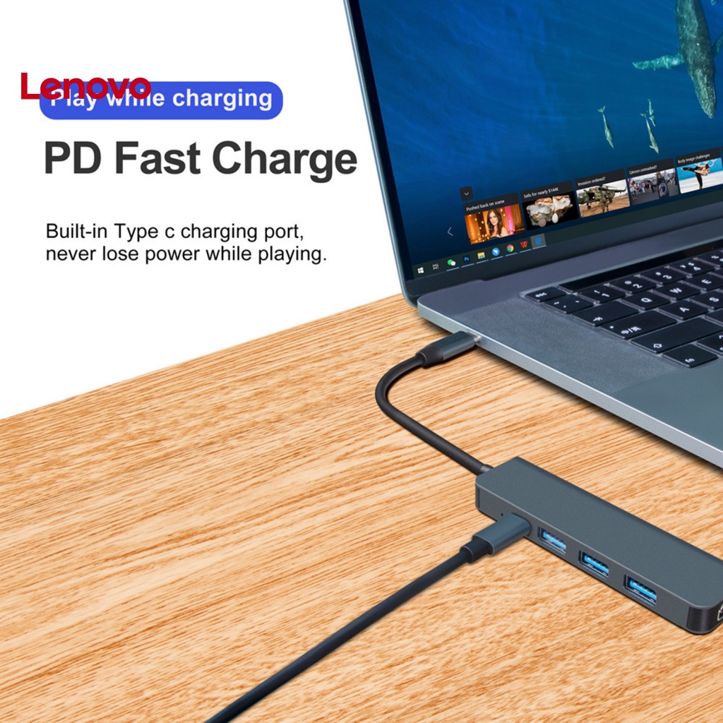 Trạm Sạc Nhanh 5 Trong 1 Đa Năng 5Gbps USB-C Hub Type-C Sang HDMI Cho iPad Pro