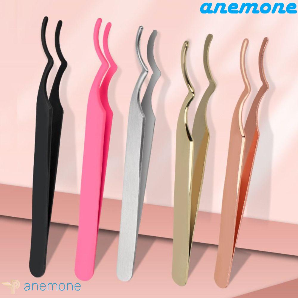 ANEMONE Nhíp Kẹp Gắn Lông Mi Giả Bằng Thép Không Gỉ