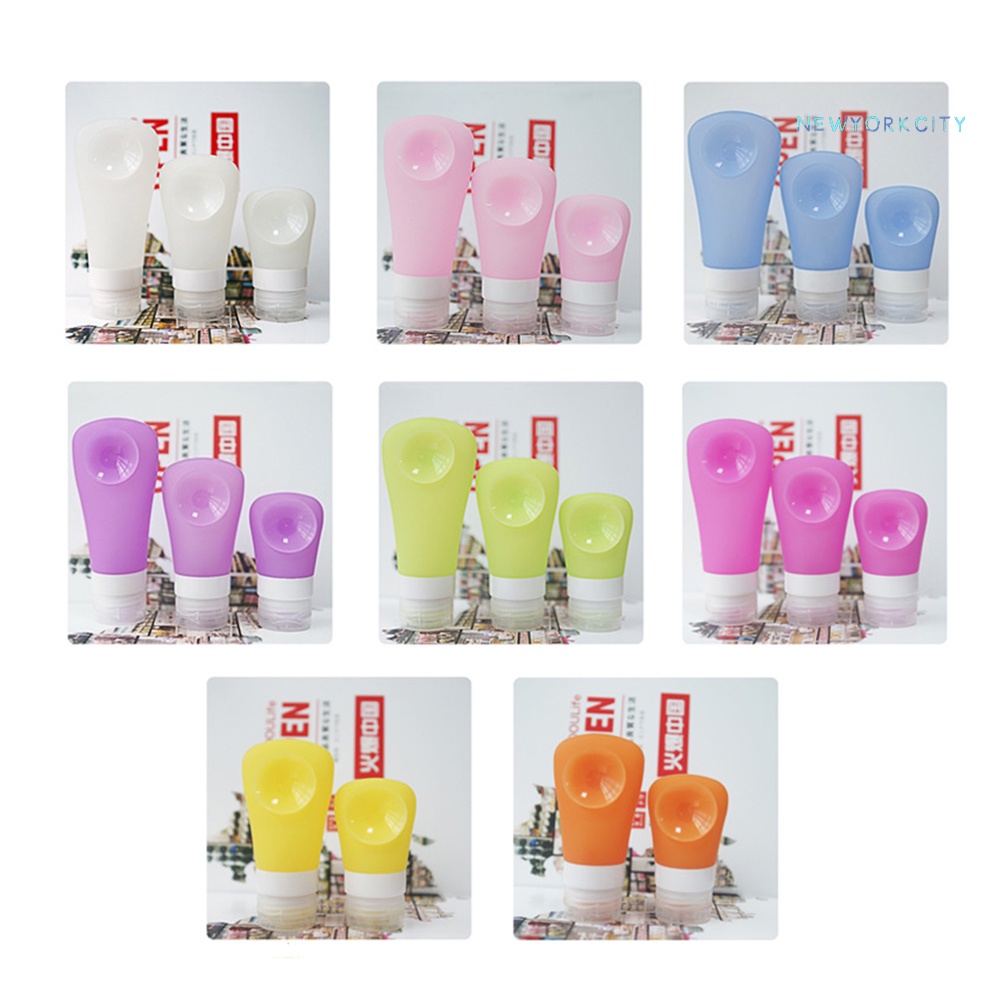 Chai Rỗng Đựng Dầu Gội Du Lịch Bằng Silicone Có Giác Hút