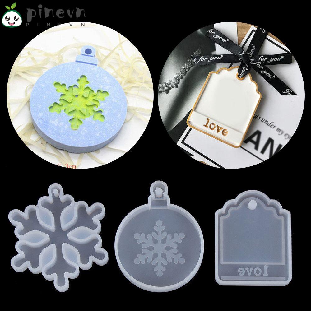 PINEVN Khuôn Silicone Làm Túi Đựng Trang Sức Hình Cây Thông Giáng Sinh