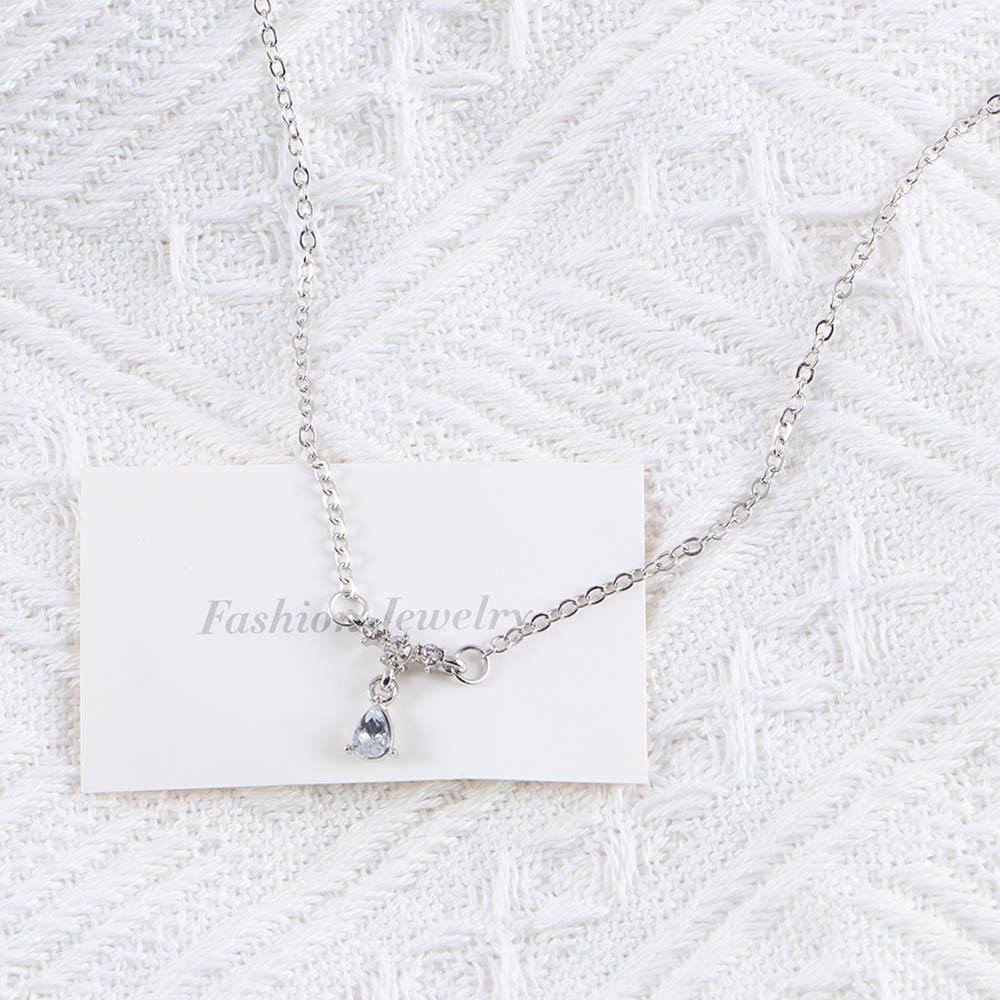 Vòng Cổ Choker Chất Liệu Hợp Kim Đính Đá Lấp Lánh Phong Cách Hàn Quốc