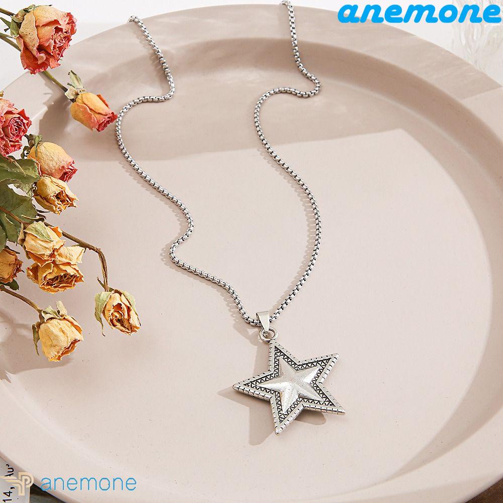 ANEMONE Vòng cổ Hợp Kim Đơn Giản Phong Cách Hip hop Cá Tính Cho Nam