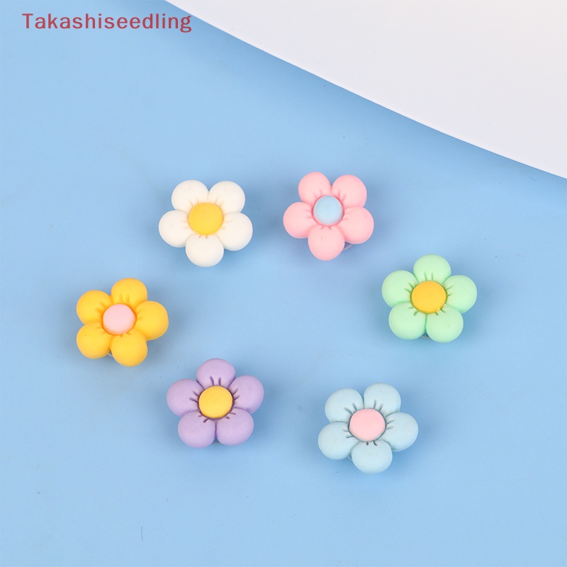 1 Bộ Phụ Kiện Khóa Giày DIY Hình Hoa Cúc Nhỏ Dễ Thương