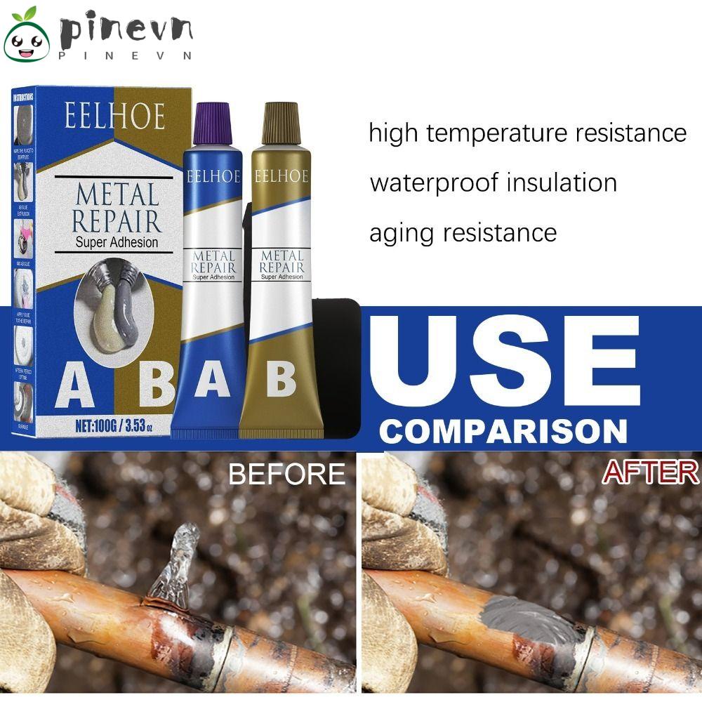 PINEVN Keo Sửa Chữa Vết Nứt Bằng Kim Loại Thép Chuyên Nghiệp