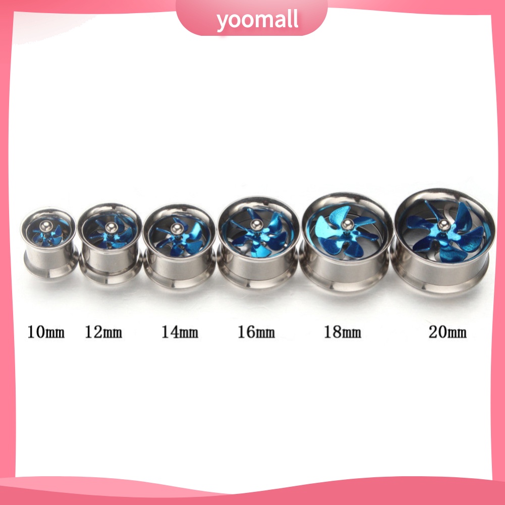 1 Khuyên Nong Tai Hình Cối Xay Gió Bằng Thép Không Gỉ 8-20mm