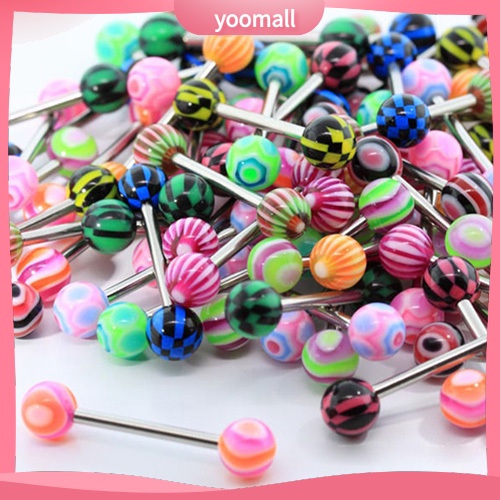 Bộ 20 / 50 Khuyên Lưỡi Nhiều Màu Sắc Thời Trang