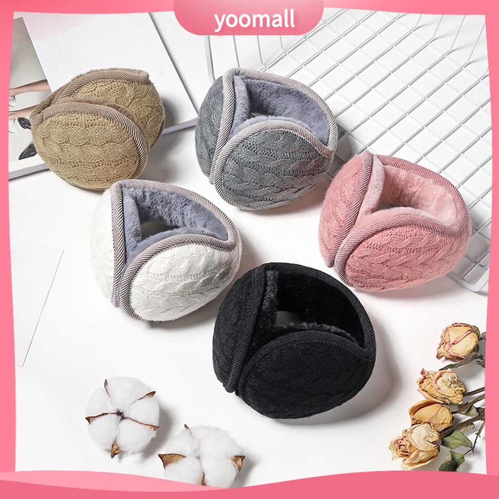 Chụp Tai Dệt Kim Dày Dặn Gọn Nhẹ Giữ Ấm Tai Có Thể Gập Gọn Cho Hoạt Động Ngoài Trời