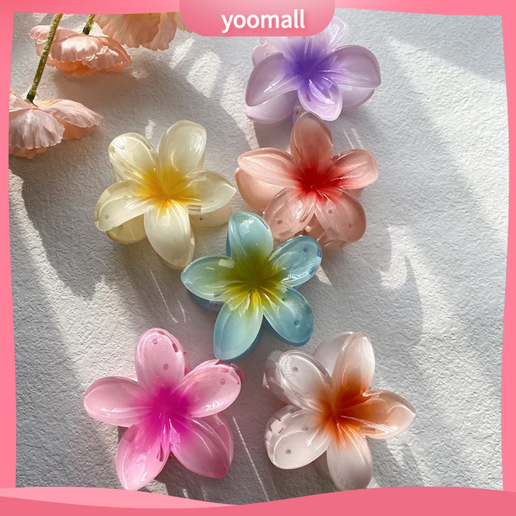 Kẹp Tóc Hình Cánh Hoa Nhiều Màu Chống Gỉ Siêu Bền Cho Nữ