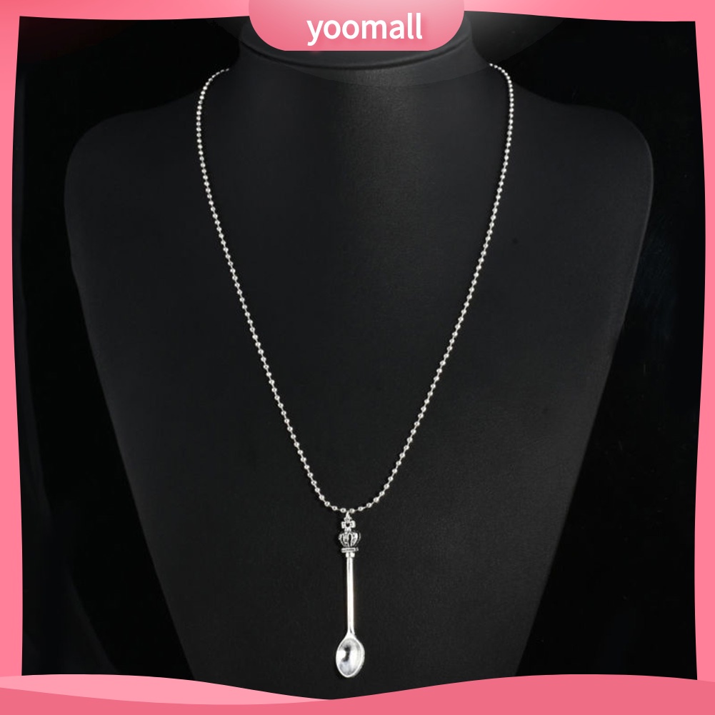 Vòng cổ Hợp Kim Mặt Hình Muỗng Trà / Vương Miện Mini Thời Trang Cho Nữ