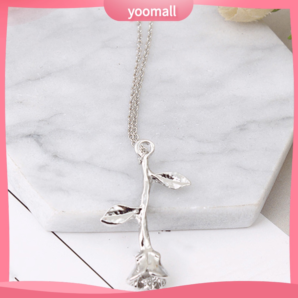 Vòng cổ Hợp Kim Mặt Hoa Hồng Độc Đáo