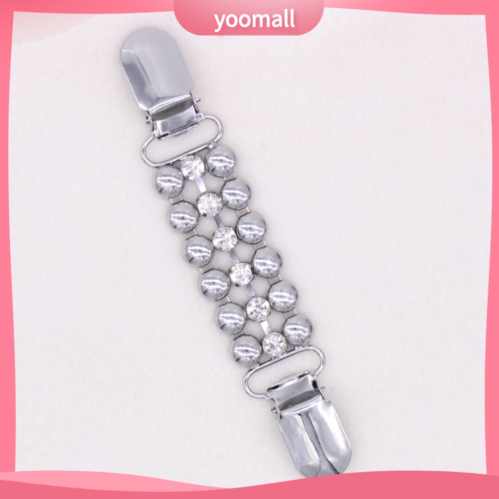 [YM] Kẹp Cài Áo Khoác Cardigan Sweater Không Nút Trang Trí Chuỗi Xích Kim Cương Giả Trang Trí Cho Nữ