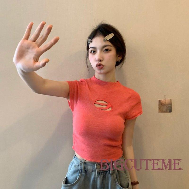 Áo Thun Ngắn Tay Kiểu Dáng Đơn Giản Thời Trang Mùa Hè Cho Nữ