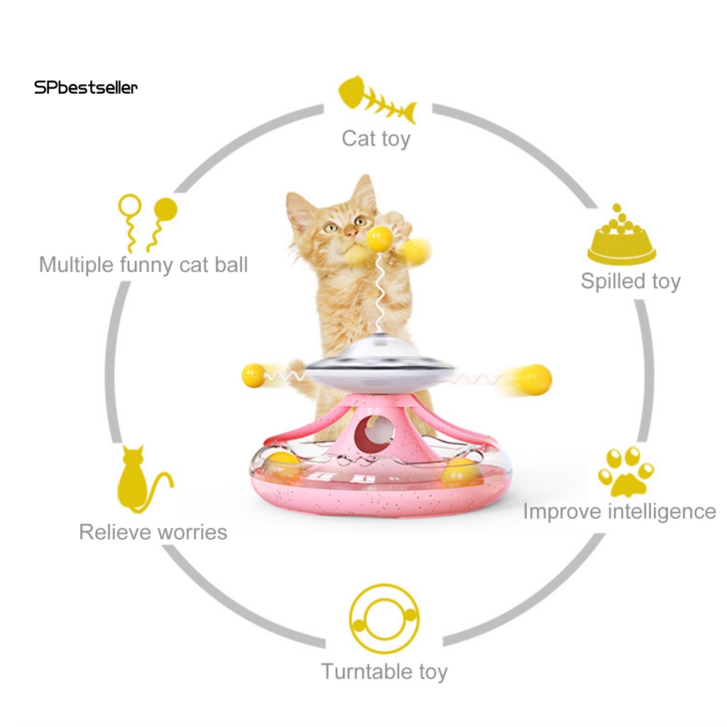 Đồ Chơi Xoay Bằng Nhựa ABS Nhiều Bóng Vui Nhộn Cho Mèo Cưng