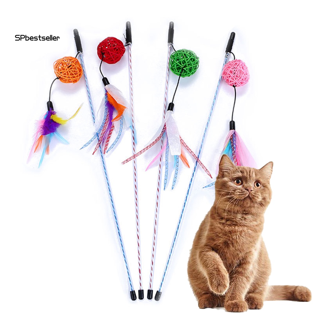Gậy Gắn Lông Vũ Đồ Chơi Tương Tác Thú Vị Cho Mèo Cưng