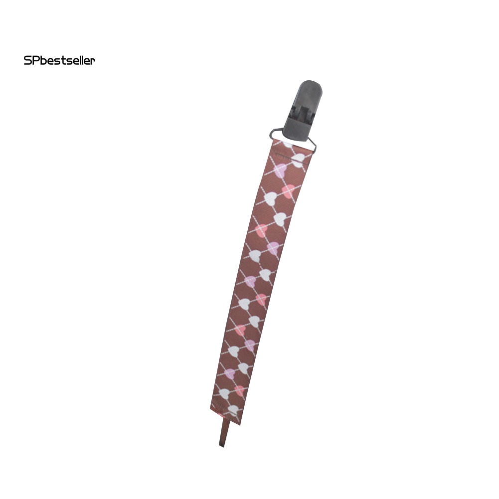 Dây Đeo Núm Vú Giả Có Kẹp Họa Tiết Kẻ Sọc Cho Bé Sơ Sinh