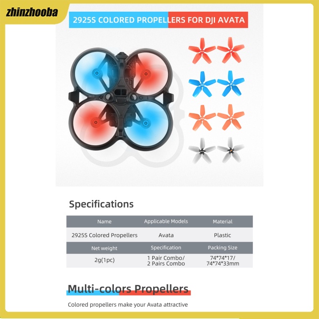 Fs Cánh Quạt Thay Thế 2925s Nhiều Màu Sắc Cho Drone Dji Avata