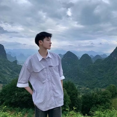 Áo Sơ Mi Tay Lửng Dáng Rộng Họa Tiết Kẻ Sọc Màu Sắc Tương Phản Thời Trang Mùa Hè