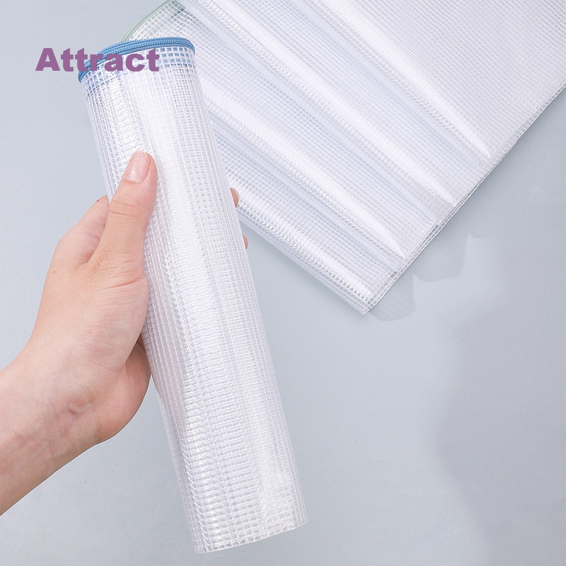 Túi Lưới Trong Suốt Đựng Tài Liệu Khổ A4 Có Khóa Kéo Tiện Dụng