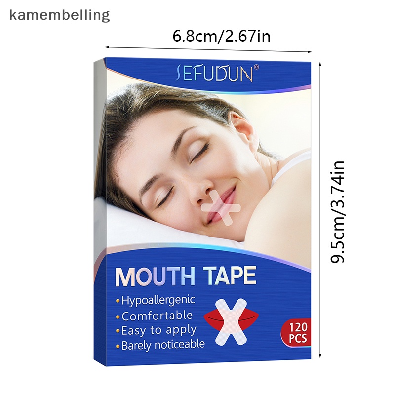 Túi 120 Miếng Dán Miệng Chống Ngáy Khi Ngủ Tiện Dụng